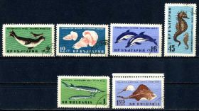 Фауна Фауна ^/--/^ Болгария. Морские животные (серия) 1961 г. ^_^^^ Болгарія. Морські тварини (1961) - фото фото фото