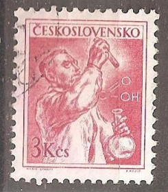 Чехословаччина Чехословакия ^/--/^ Чехословакия 1954 Sc.657 used ^_^^^ Чехословаччина 1954 Sc.657 used - фото фото фото