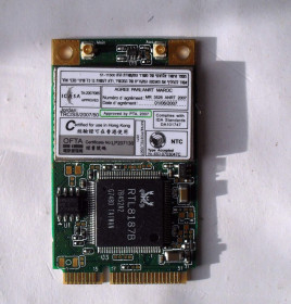 Wi-Fi адаптери Wi-Fi адаптеры ^/--/^ 170 Wi-Fi Realtek RTL /--/ 8187 /--/ B 802.11 b/g Mini PCI-Express 54 Mbps для ноутбука - фото фото фото