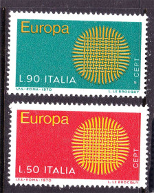 Італія, Ватикан Италия, Ватикан ^/--/^ Италия  1970 г  MNH -  ЕВПРПА СЕПТ / EUROPA  CEPT - ^_^^^ Італія 1970 р MNH - ЄВПРПА СЕПТ / EUROPA CEPT - - фото фото фото
