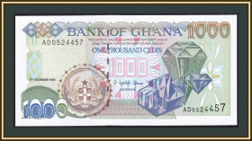 Гана Гана ^/--/^ Гана 1000 седи 1996 P-32  (32 /--/ a) UNC ^_^^^ Гана 1000 седі 1996 P-32 (32 /--/ a) UNC - фото фото фото