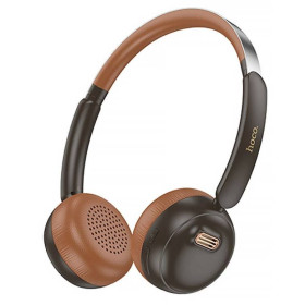 Навушники, гарнітури Наушники, гарнитуры ^/--/^ Навушники Bluetooth бездротові Hoco W /--/ 62 Verso Retro накладні з мікрофоном Brown ^_^^^ Наушники Bluetooth беспроводные Hoco W /--/ 62 Verso Retro накладные с микрофоном Brown - фото фото фото