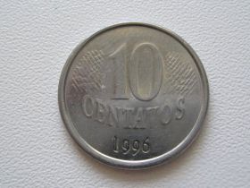 Бразилія Бразилия ^/--/^ Бразилия 10 сентаво 1996 года #9908 ^_^^^ Бразилія 10 сентаво 1996 року #9908 - фото фото фото