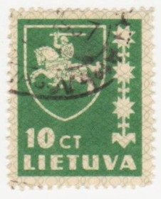 Балтійські країни Балтийские страны ^/--/^ Литва 1937 г. №  417 гашеная ^_^^^ Литва 1937 р. No 417 гашена - фото фото фото