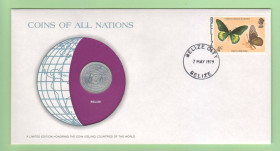 Беліз Белиз ^/--/^ БЕЛИЗ : монета 25 центов 1979 год конверт из серии &amp;quot;COINS OF ALL NATIONS&amp;quot; + марка БЕЛІЗ ^_^^^ Белиз: монета 25 центов 1979 год конверт из серии &amp;quot;COINS OF ALL NATIONS&amp;quot; + марка БЕЛИЗ - фото фото фото