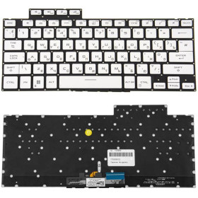 Клавіатури Клавиатуры ^/--/^ Клавиатура для ноутбука ASUS (GA /--/ 402 series) rus, white, без фрейма, подсветка клавиш (RGB) ^_^^^ Клавіатура для ноутбука ASUS (GA /--/ 402 series) rus, white, без фрейму, підсвічування клавіш (RGB) - фото фото фото