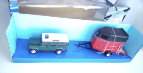 : Закордонні : Зарубежные ^/--/^ Cararama Land Rover + кінний причіп 1:43 ^_^^^ Cararama Land Rover + конный прицеп 1:43 - фото фото фото