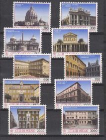 Італія, Ватикан Италия, Ватикан ^/--/^ Ватикан  1993 г  MNH - полная серия - архитектура ^_^^^ Ватикан 1993 MNH - повна серія - архітектура - фото фото фото