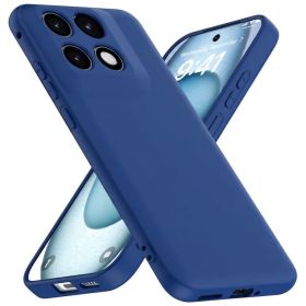 Чохли, бампера Чехлы, бампера ^/--/^ Чохол Fiji Full Soft Premium для Motorola Edge 70 Fusion протиударний бампер з мікрофіброю Dark Blue - фото фото фото