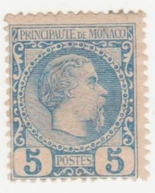 Малі Держави Європи Малые Государства Европы ^/--/^ Монако 1885  г. № 3 * ^_^^^ Монако 1885 р. No 3* - фото фото фото