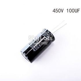 Конденсатори Конденсаторы ^/--/^ Конденсатор 100 /--/ мкф 450 /--/ V 100 /--/ UF 18*32 мм 100 мкФ 450 В 105 /--/ С - 1 шт - фото фото фото