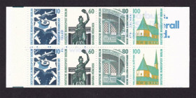 НДР, ФРН ГДР, ФРГ ^/--/^ Германия . Буклет  1989 г MNH  - стандарт - аэропорт - самолет - 2 /--/ а скана ^_^^^ Буклет 1989 MNH - стандарт - аеропорт - літак - 2 /--/ а скана - фото фото фото