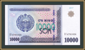 Узбекистан Узбекистан ^/--/^ Узбекистан 10000 сом 2017 P-84     (84 /--/ a) UNC ^_^^^ Узбекистан 10000 сом 2017 P-84 (84 /--/ a) UNC - фото фото фото