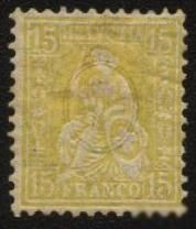 Швейцарія Швейцария ^/--/^ Швейцария 1881 г. № 38 наклейка ^_^^^ Швейцарія 1881 р. No 38 наклейка - фото фото фото