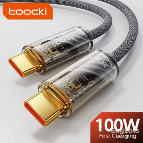 Кабелі Кабели ^/--/^ Toocki TQ-X /--/ 23 Transparent 100 /--/ W PD USB Type-C - Type-C кабель швидкого заряджання QC 4.0 100 /--/ W/20 /--/ V/5 /--/ A 1 /--/ м ^_^^^ Toocki TQ-X /--/ 23 Transparent 100 /--/ W PD USB Type-C - Type-C кабель быстрого заряжания QC 4.0 100 /--/ W/20 /--/ V/5 /--/ A 1 /--/ м - фото фото фото