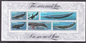 Фауна Фауна ^/--/^ Фауна . ЮЗА / SWA 1980 г MNH  - блок ^_^^^ SWA 1980 MNH - блок - фото фото фото