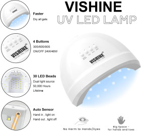 Набори Наборы ^/--/^ Стартовий набір для манікюру та гель-лаку Vishine UV/LED *81005 ^_^^^ Стартовый набор для маникюра и гель-лака Vishine UV/LED *81005 - фото фото фото