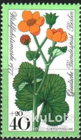 НДР, ФРН ГДР, ФРГ ^/--/^ Западный Берлин 1977 флора цветы Mi 557 MNH ^_^^^ 1977 — Західний Берлін флора квіти Mi 557 MNH - фото фото фото