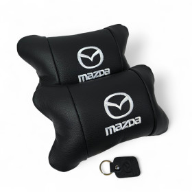 Чохли Чехлы ^/--/^ Набор кожаных подушек Mazda + брелок ^_^^^ Набір шкіряних подушок Mazda + брелок - фото фото фото
