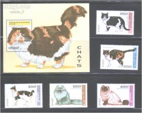 Фауна Фауна ^/--/^ Фауна . Республика  Гвинея  1996 г ** - кошки ^_^^^ NM Фауна . Республіка Гвінея 1996 р ** - кішки - фото фото фото