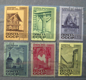 СРСР - СССР - ^/--/^ ПАМЯТНИКИ АРХИТЕКТУРЫ = СССР - СРСР = 1968 р. = гаш. + ^_^^^ Пам'ятники Архітектури = СРСР - СРСР = 1968 р. = гаш. + - фото фото фото