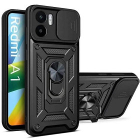 Чохли, бампера Чехлы, бампера ^/--/^ Чохол Fiji Camera Defence для Xiaomi Redmi A /--/ 1 бампер із захистом камери та підставкою Black ^_^^^ Чехол Fiji Camera Defence для Xiaomi Redmi A /--/ 1 бампер с защитой камеры и подставкой Black - фото фото фото
