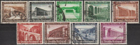 Третій Рейх (-) Третий Рейх (-) ^/--/^ 1936 - Рейх - Зимова допомога - Будівлі Mi.634-42 _20,0 € ^_^^^ 1936 - Рейх - Зимняя помощь - Здания Mi.634-42 _20,0 € - фото фото фото