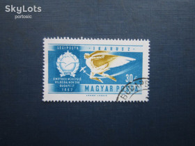 Транспорт Транспорт ^/--/^ Марка Угорщина 1962 історія авіації Ікар літак гаш ^_^^^ Марка Венгрия 1962 история авиации Икар самолет гаш - фото фото фото