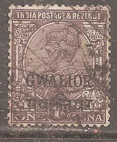 Інші країни Другие страны ^/--/^ Бр.Индия (Штат Гвалиор) 1928 Sc.73 гаш. ^_^^^ Бр.Індія (Штат Гваліор) 1928 Sc.73 гаш. - фото фото фото