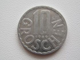 Австрія Австрия ^/--/^ Австрия 10 грошей 1989 года #19961 ^_^^^ Австрія 10 грошей 1989 #19961 - фото фото фото