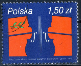 Польща Польша ^/--/^ Польша. Конкурс скрипачей  (серия) 1979 г. ^_^^^ Польща. Конкурс скрипалів (серія) 1979 - фото фото фото