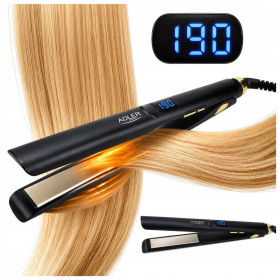 Плойки Плойки ^/--/^ Випрямляч для волосся Adler AD 2330 black — керамічний, 150–230°C, 5 режимів, LED-дисплей ^_^^^ Выпрямитель для волос Adler AD 2330 black - керамический, 150-230°C, 5 режимов, LED-дисплей - фото фото фото