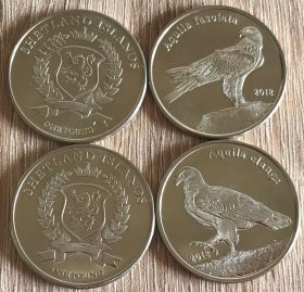Інше Другое ^/--/^ Shetland islands one pound 1 нижня монета 2018 СОКОЛ ПТИЦЫ фунт Шотландия Шетландские острова ^_^^^ Shetland islands one pound 1 нижня монета 2018 СОКОЛ ПТІЦІ фунт Шотландія Шетландські острови - фото фото фото