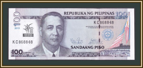 Філіппіни Филиппины ^/--/^ Филиппины 100 песо 2013 P-220 UNC ^_^^^ Філіппіни 100 песо 2013 P-220 UNC - фото фото фото
