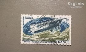 Транспорт Транспорт ^/--/^ Франция Транспорт Самолет 1977 ^_^^^ Франція Транспорт Літак 1977 - фото фото фото