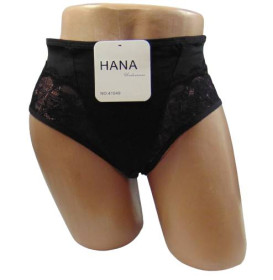 Труси Трусы ^/--/^ Трусики с кружевом Hana 41049 3 /--/ XL черные ^_^^^ Трусики з мережевим Hana 41049 3 /--/ XL чорні - фото фото фото