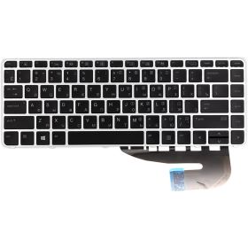 Клавіатури Клавиатуры ^/--/^ Клавиатура для ноутбука HP Elitebook 840 G /--/ 3 черная, серебристый фрейм, подсветка ^_^^^ Клавіатура для ноутбука HP Elitebook 840 G /--/ 3 чорна, сріблястий фрейм, підсвічування - фото фото фото
