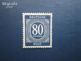 Інше Другое ^/--/^ Марка Німеччина Союзницька окупаційна зона 1946 стандарт 80 пф без клею ^_^^^ Марка Германия Союзническая оккупационная зона 1946 стандарт 80 пф без клея - фото фото фото