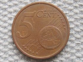 Сучасні c  року Современные c  года ^/--/^ Германия 5 евро центов 2002 года J #5280 ^_^^^ Німеччина 5 євро центів 2002 року J #5280 - фото фото фото