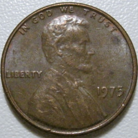 Обігові Обиходные ^/--/^ США 1 цент 1975 року #40016 ^_^^^ США 1 цент 1975 года #40016 - фото фото фото