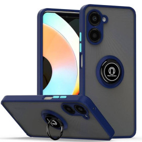 Чохли, бампера Чехлы, бампера ^/--/^ Чохол Fiji Colorframe для Realme 10 4 /--/ G (RMX /--/ 3630) матовий бампер з кільцем підставкою Dark Blue ^_^^^ Чехол Fiji Colorframe для Realme 10 4 /--/ G (RMX /--/ 3630) матовый бампер с кольцом подставкой Dark Blue - фото фото фото
