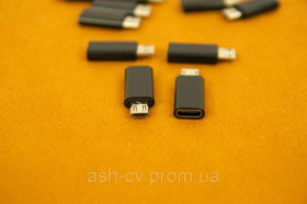 Інше Другое ^/--/^ Перехідник, адаптер, Type C, Micro USB, Black, 1 шт ^_^^^ Переходник, адаптер, Type C, Micro USB, Black, 1 шт - фото фото фото