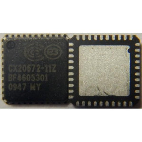 Мікросхеми Микросхемы ^/--/^ 100% NEW!!! Микросхема Audio Conexant  CX /--/ 20672-11 /--/ Z CX /--/ 20672 11 /--/ Z QFN-40 Chipset ^_^^^ 100% NEW!!! Микросхема Audio Conexant CX /--/ 20672-11 /--/ Z CX /--/ 20672 11 /--/ Z QFN-40 Chipset - фото фото фото