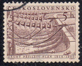 Чехословаччина Чехословакия ^/--/^ Чехословаччина 1956 - 2 п&amp;apos;ятирічній план  (Г) ^_^^^ Чехословакия 1956 - 2 пятилетний план (Г) - фото фото фото