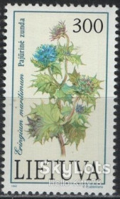 Балтійські країни Балтийские страны ^/--/^ Литва 1992 флора цветы Mi 500 MNH ^_^^^ Литва 1992 флора квіти Mi 500 MNH - фото фото фото