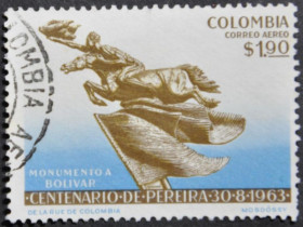 Інше Другое ^/--/^ Колумбия  авиапочта Симон Боливар  1972 ^_^^^ Колумбія авіапошта Симон Болівар 1972 - фото фото фото
