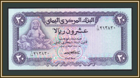 Ємен Йемен ^/--/^ Йемен 20 риалов 1973 P-14  (14 /--/ a) UNC ^_^^^ Ємен 20 ріалів 1973 P-14 (14 /--/ a) UNC - фото фото фото