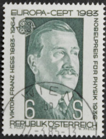 Інше Другое ^/--/^ Австрия Физик Виктор Франц Гесс Европа СЕПТ 1983 ^_^^^ Австрія Фізик Віктор Франц Гесс Європа СЕПТ 1983 - фото фото фото