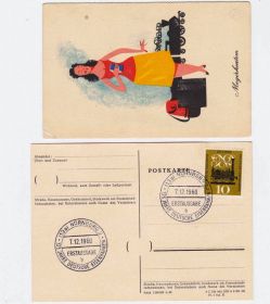 Тематичні колекції Тематические коллекции ^/--/^ Транспорт Германия 1960 г - ЖД - 2 /--/ е ПК - ЧИСТЫЕ - ^_^^^ Транспорт Німеччина 1960 р. - ЖД - 2 /--/ е ПК - Чисті - - фото фото фото