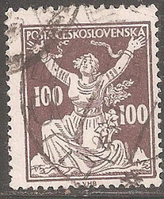 Чехословаччина Чехословакия ^/--/^ Чехословакия 1920 Sc.88 used Перф.14 ^_^^^ Чехословаччина 1920 Sc.88 used Перф.14 - фото фото фото